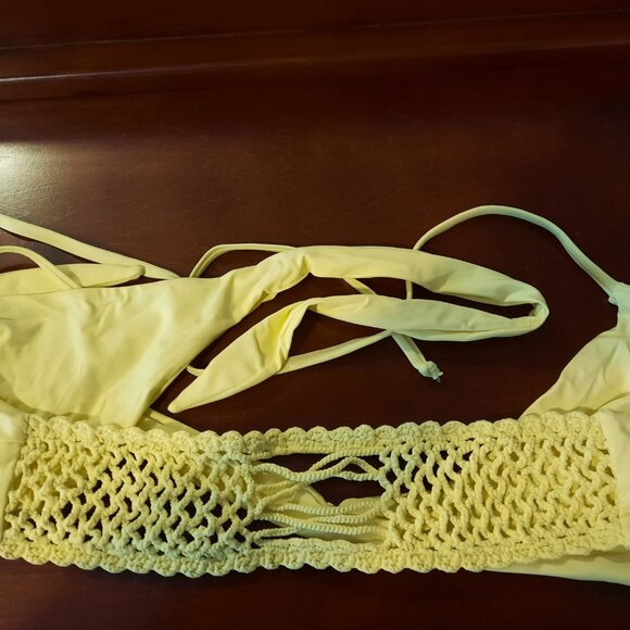 Frankie's Bikinis Malia Top Charlie Bottom Rare Pineapple Colour Like New Mint - Picture 5 of 9